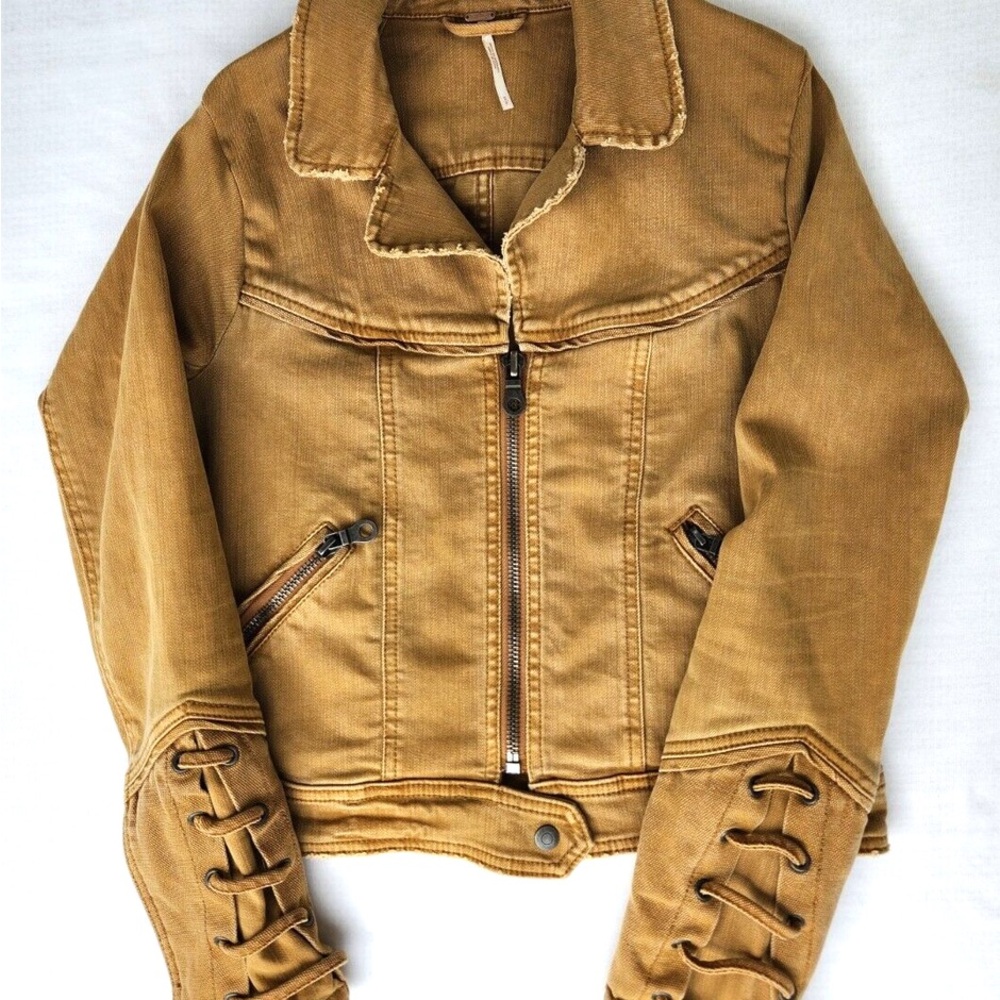 Free People Feel Good Brenda Jean Jacket Size L fits like M/L